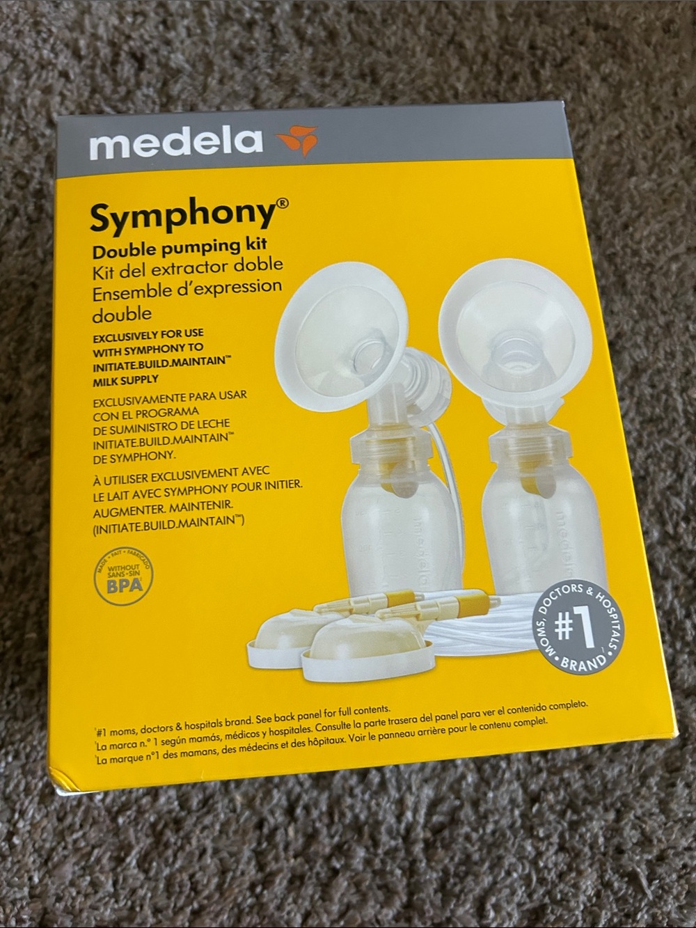 Medela Symphony Double Pumping Kit - BPA free NEW SEALED